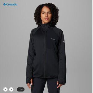 Columbia Women's Triple Canyon™ Grid Fleece Hooded Full Zip Jacket Large Black